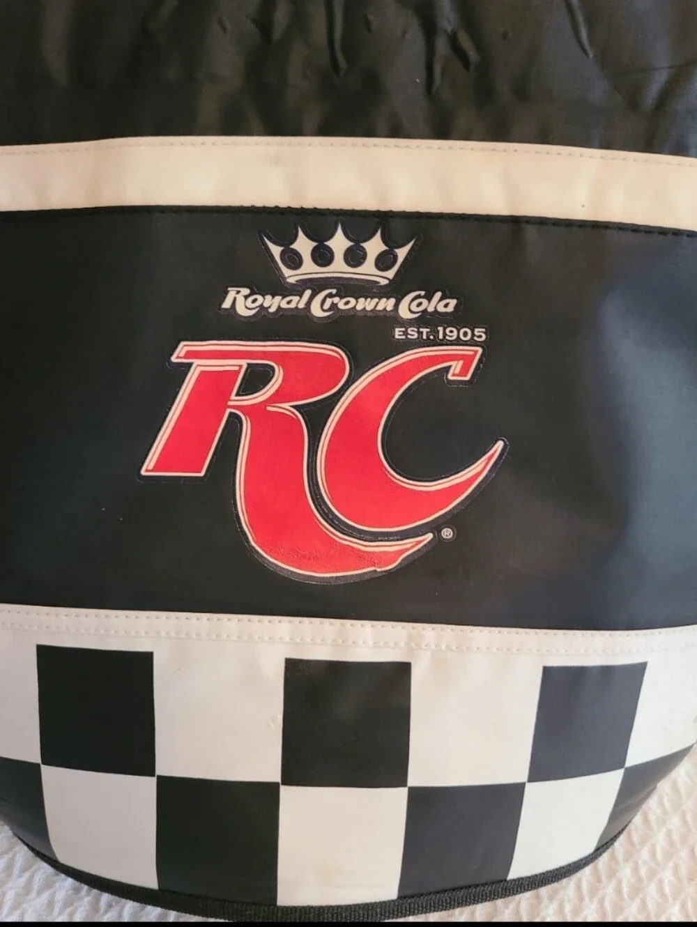 RC Royal Crown Cola Black & White Insulated Cooler Tote